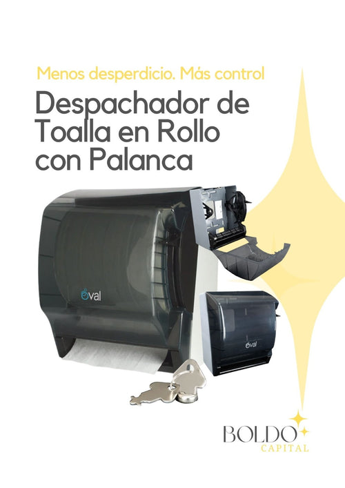 Despachador de Toalla en Rollo con Palanca