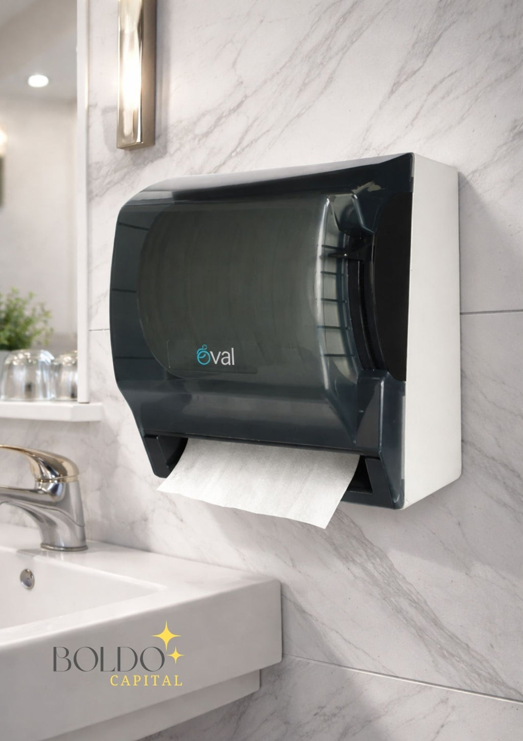 Despachador de Toalla en Rollo con Palanca